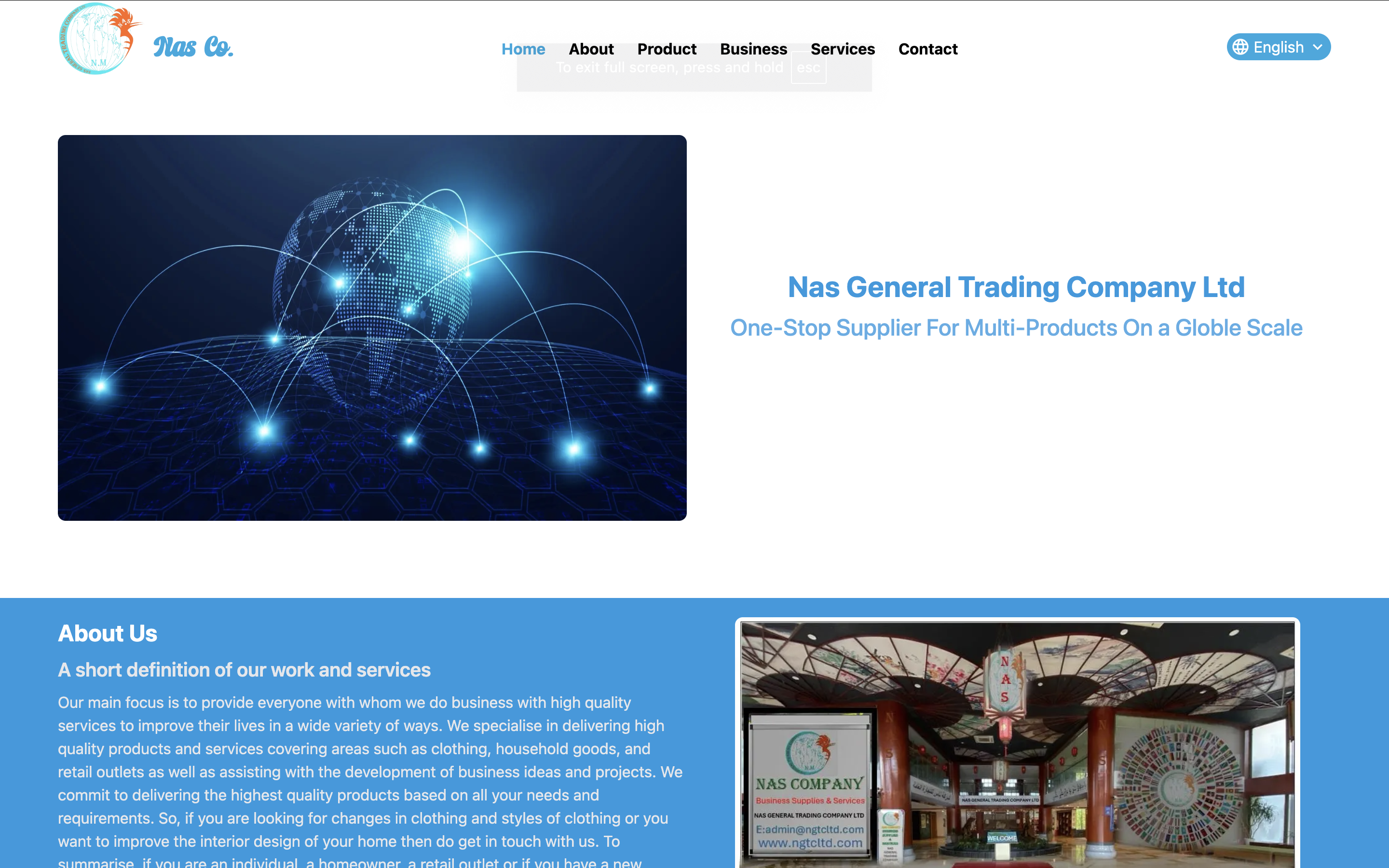 Nas Company Website